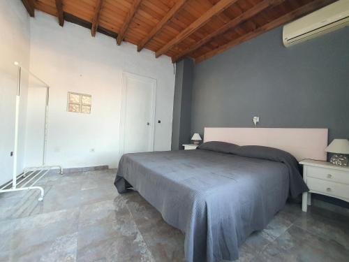 een slaapkamer met een groot bed in een kamer bij Casa en el Centro con vistas - by Aloha Palma in Águilas