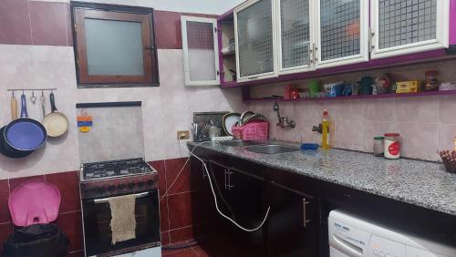 Dapur atau dapur kecil di Nile Heaven Villa guest house