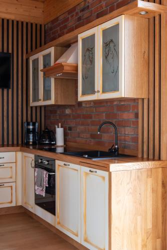 Η κουζίνα ή μικρή κουζίνα στο Apartamenty Borycz