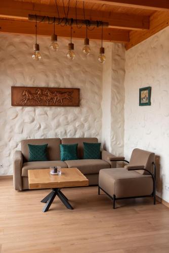 Χώρος καθιστικού στο Apartamenty Borycz
