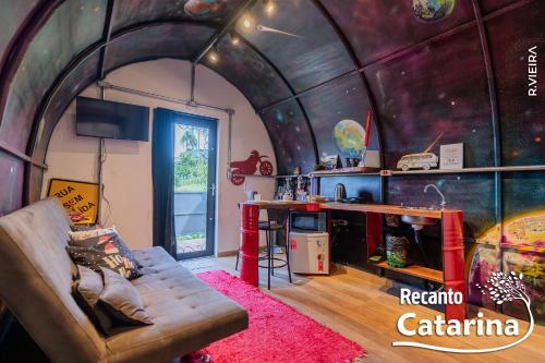 Recanto Catarinaにあるキッチンまたは簡易キッチン