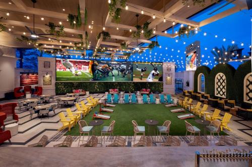 a rendering of a banquet hall with tables and chairs at Durango Casino & Resort in Las Vegas