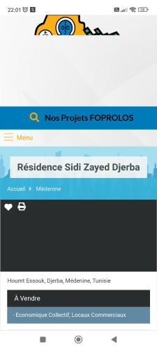 una captura de pantalla de la página web de protocolos de proyectos nmos en Appartement à Djerba en Túnez