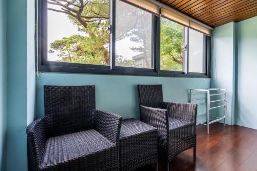 Ruang duduk di Songyuan 68 Villa