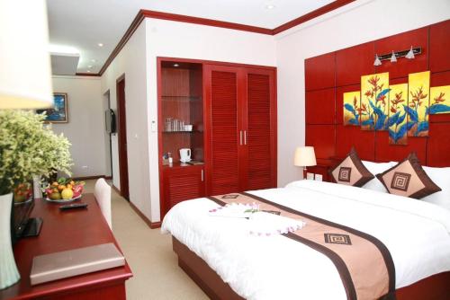 Hòa Nam Hotelにあるベッド