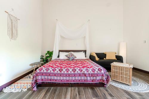 Postel nebo postele na pokoji v ubytování Pumori Guesthouse