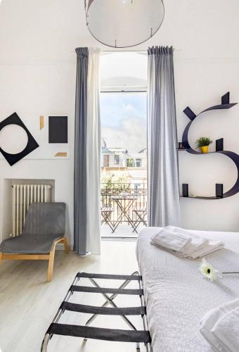 Кровать или кровати в номере Casa dei nonni