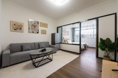 Weisu Service Apartment - Shenzhen Songpingshan Science and Technology Park Storeにあるシーティングエリア