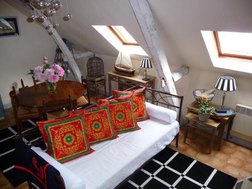 Posezení v ubytování Escale de Loire Gîte