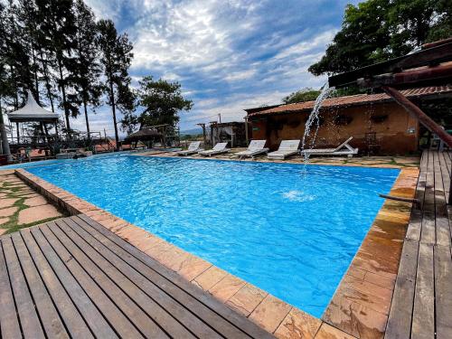 Kolam renang di atau dekat dengan Ranchos 30 Hotel Fazenda