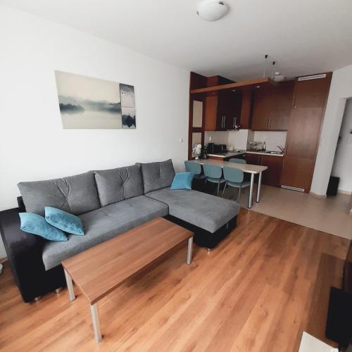 Kuchyň nebo kuchyňský kout v ubytování Апартамент В204 Belvedere Holiday Club