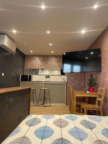 Dapur atau dapur kecil di Maison Dépendance Privative