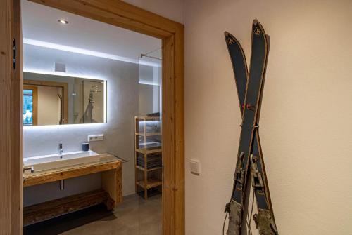 Koupelna v ubytování Chalet Gargellen
