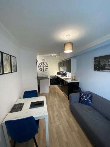 Istumisnurk majutusasutuses Stylish 1 bedroom apartment in Norwich city centre