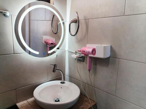 Koupelna v ubytování Hostal Gosén