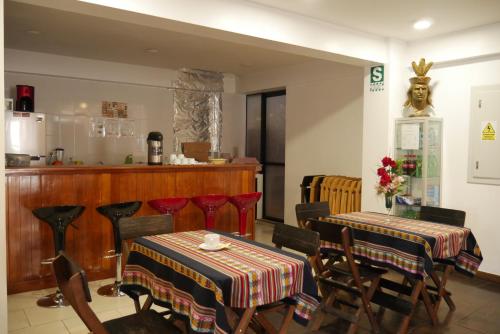 Posezení v ubytování Real House Cusco
