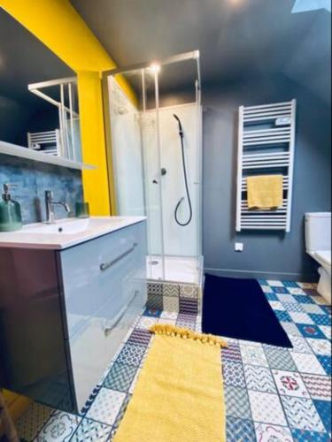 Salle de bains dans l'établissement Appartement - Boutique