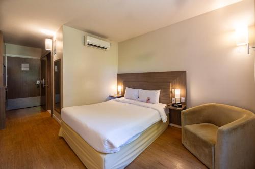 Postel nebo postele na pokoji v ubytování Novotel Manaus