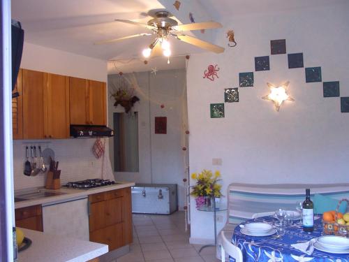 Dapur atau dapur kecil di Casa Blu