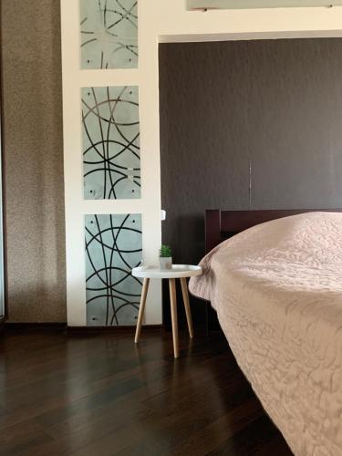 Cama o camas de una habitación en Kharkiv Apartment , Prospect Nauki 19A