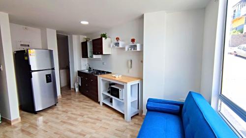 Kuchyň nebo kuchyňský kout v ubytování Villa Quintero apartamentos