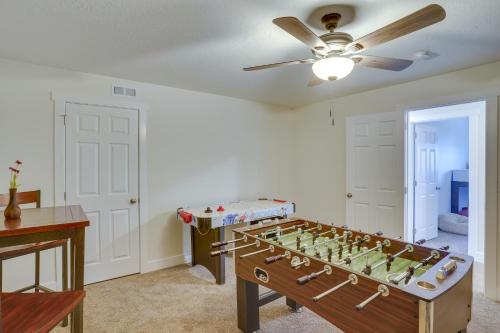 a room with a chess game on a table at Cedar City Home with Mountain Views and Game Room! in Cedar City