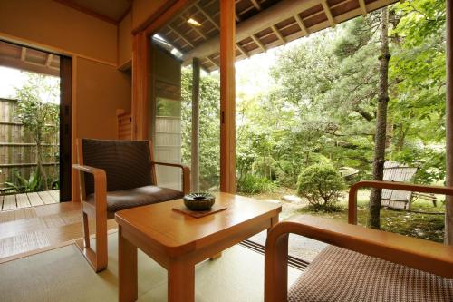 Jardín al aire libre en Koshi no yado Takashimaya