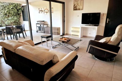 Appartement en rez de jardin.