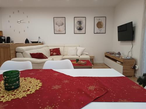 Postel nebo postele na pokoji v ubytování Apartament przy Kopalni Srebra