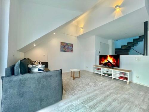 Posezení v ubytování Design meets Style Bodensee mit Homeoffice bis 6 Personen