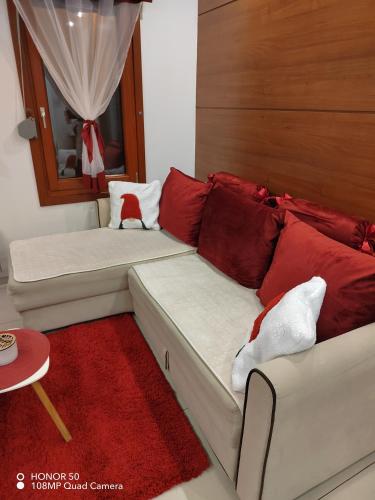 Svetainės erdvė apgyvendinimo įstaigoje Vesna Apartman