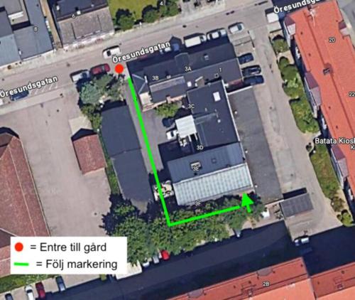a site map of a building with a green highlighted at Historical Malt Factory Apartment, 6 Bedrooms, sleeps 12 , Hot Tub in Helsingborg