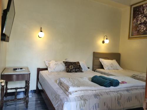 Postel nebo postele na pokoji v ubytování Diyan Padhang Homestay Kamar5