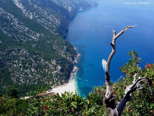 a view of the amalfi coast from positano at Hotel Plammas in Santa Maria Navarrese