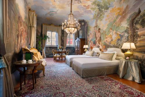 Katil atau katil-katil dalam bilik di Piazza Pitti Palace - Residenza d'Epoca