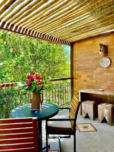 Μπαλκόνι ή βεράντα στο Pousada Villa Canaã