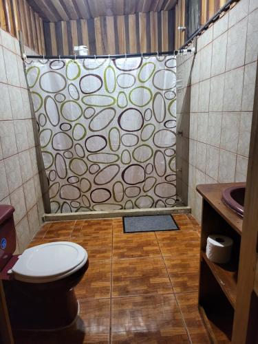 Ванная комната в Hospedaje las brisas