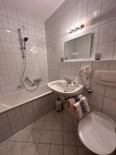 Koupelna v ubytování Villa Marianne