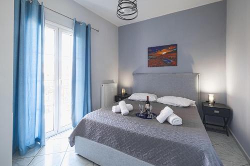 Voodi või voodid majutusasutuse Gosia Apartment GYM Included toas