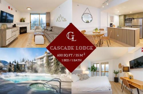 Gallery image of 600 SQFT 1 Bed 1 Bath Mountain View Suite at Cascade Lodge in Whistler Village Sleeps 4 in Whistler