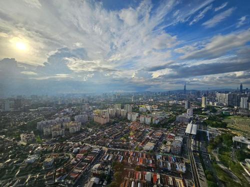 an overhead view of a large city with buildings at Arte Cheras The Premium Suites by iLuxHome in Kuala Lumpur