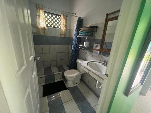 Koupelna v ubytování Las Casitas de Playa Ne gra