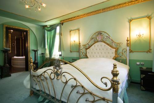 Katil atau katil-katil dalam bilik di Casa Cu Farfurii