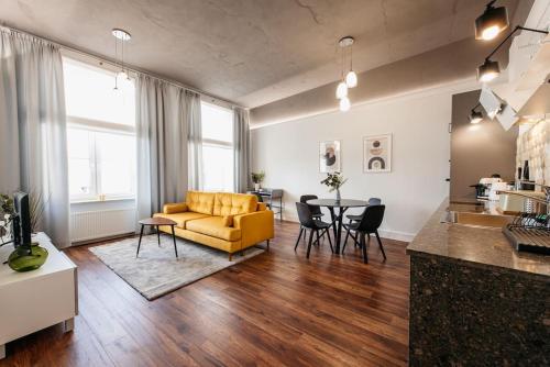 Area tempat duduk di Charming 2-Room Apartment Near Wawel Castle