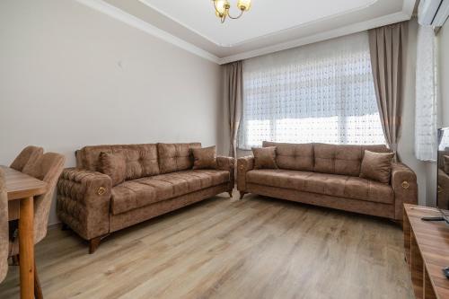 Кът за сядане в Huge Flat w Balcony Near Grand Mosque in Osmangazi