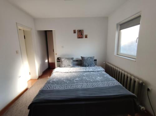 una camera con letto e finestra di Nikolic Apartment a Leskovac