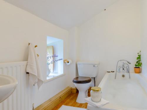 uma casa de banho com um WC, uma banheira e um lavatório. em 2 Bed in Alnwick 78643 em Edlingham