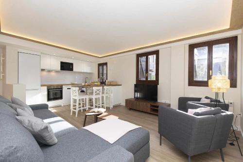 Kuchyň nebo kuchyňský kout v ubytování Casa Ikuspe by BeValle