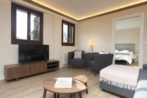 Postel nebo postele na pokoji v ubytování Casa Ikuspe by BeValle