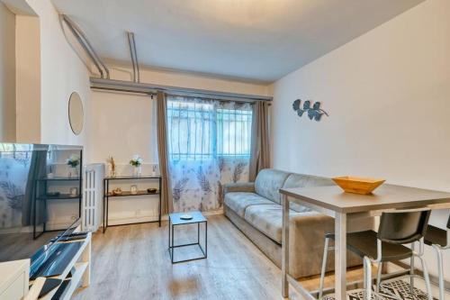 Χώρος καθιστικού στο Prado Studio à 5 min des plages et 10 min du stade Vélodrome